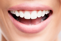 Close up of smile with bright teeth at Uptown Family Dental in Portland, OR